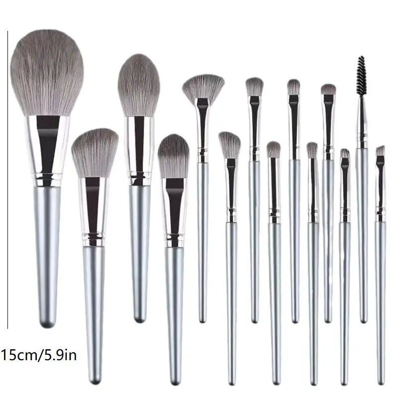 DIKALU 14-Pc Professional Makeup Brush Set – Full Face Kit