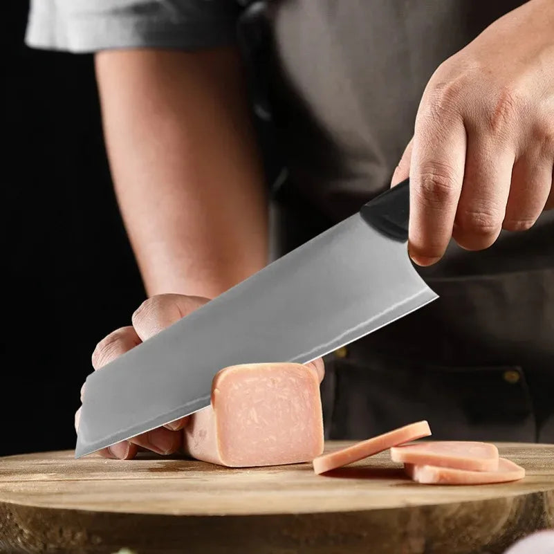 InLeung Stainless Steel Meat Cleaver – Sharp Handmade Chef Knife