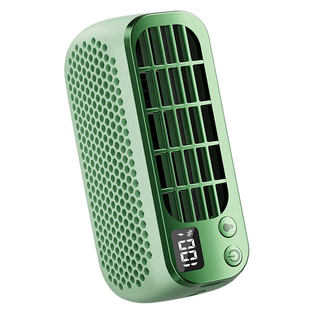 Portable Bladeless Fan USB Rechargeable | 5 Speeds Night Light