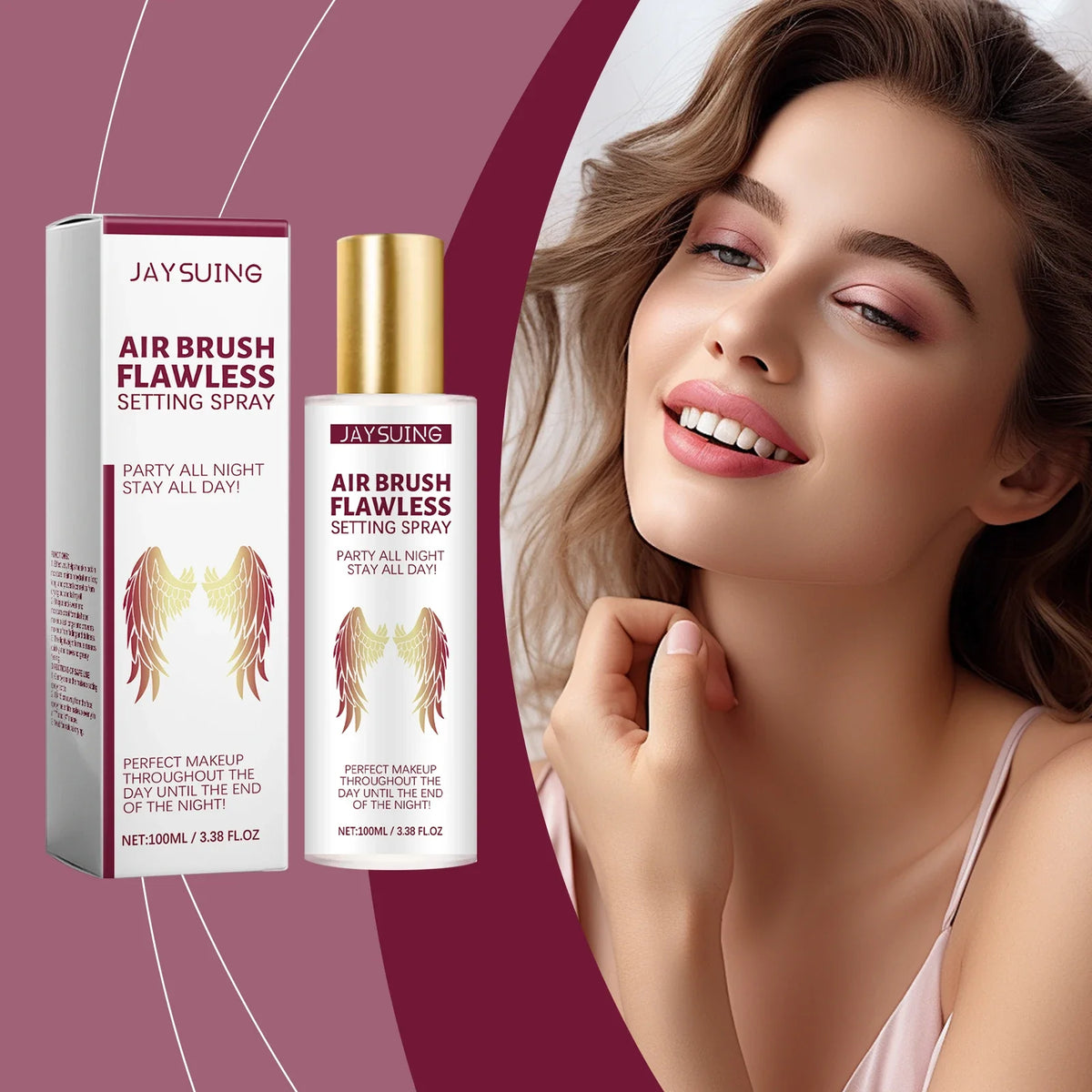 Hyaluronic Acid Makeup Setting Spray – Hydrating & Waterproof