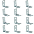 12-Pack L-Shaped Metal Corner Brackets – Right Angle Shelf Braces