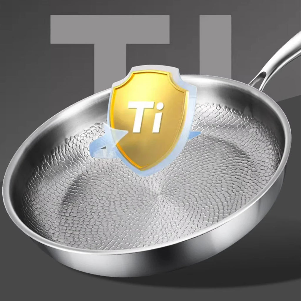 KEMORELA Titanium Non-Stick Frying Pan with Lid | Induction
