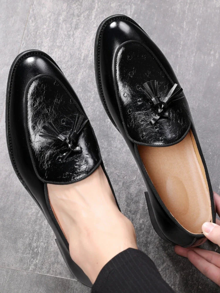 Men's Tassel Loafers – Slip-On Leather Dress Shoes