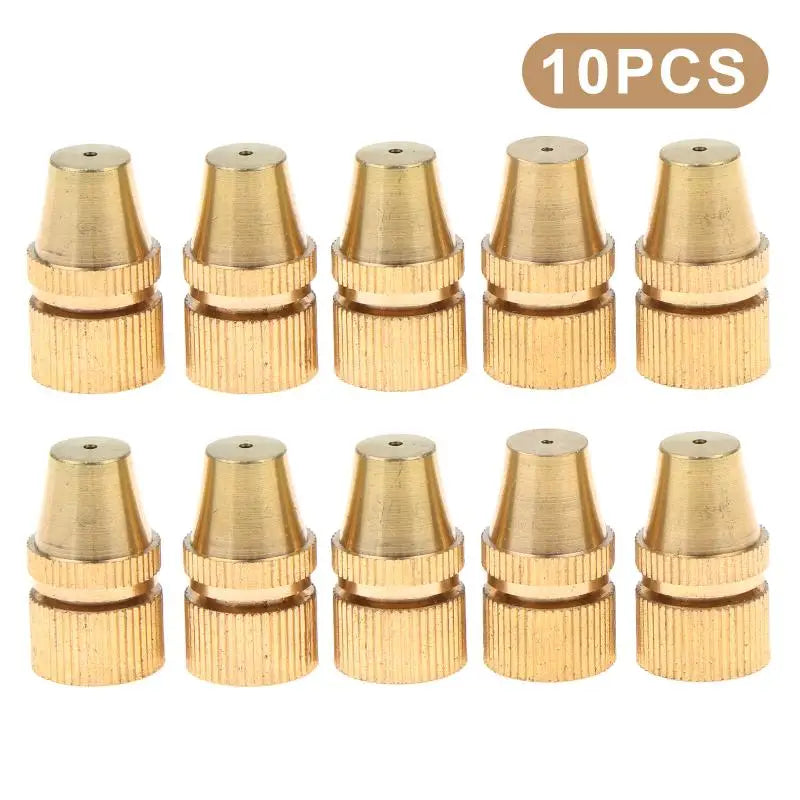 Solid Brass Adjustable Spray Nozzles – Garden & Farm 5–10Pc