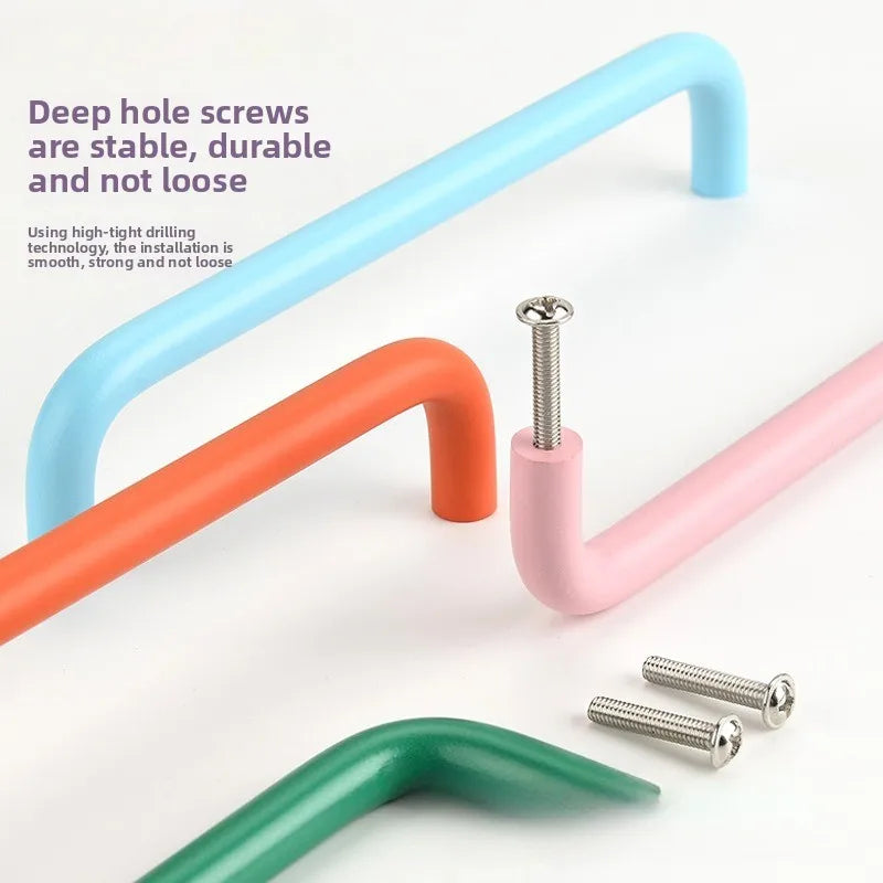 Colorful Ceramic Cabinet Handles 128mm – Kids' Drawer Pulls