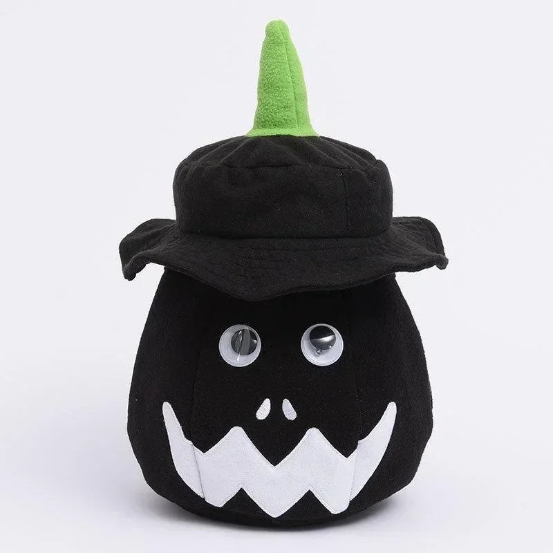 Halloween LED Glowing Pumpkin Bucket Lantern Hat Ghost Festival Party