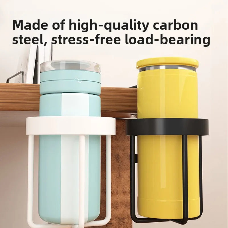Table Edge Water Cup Holder Iron Hanging Office Coffee Cups Hook Desk