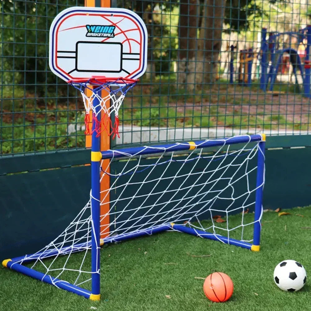 Detachable Toddlers Football Goal Soccer Door Gate Post Fun Games