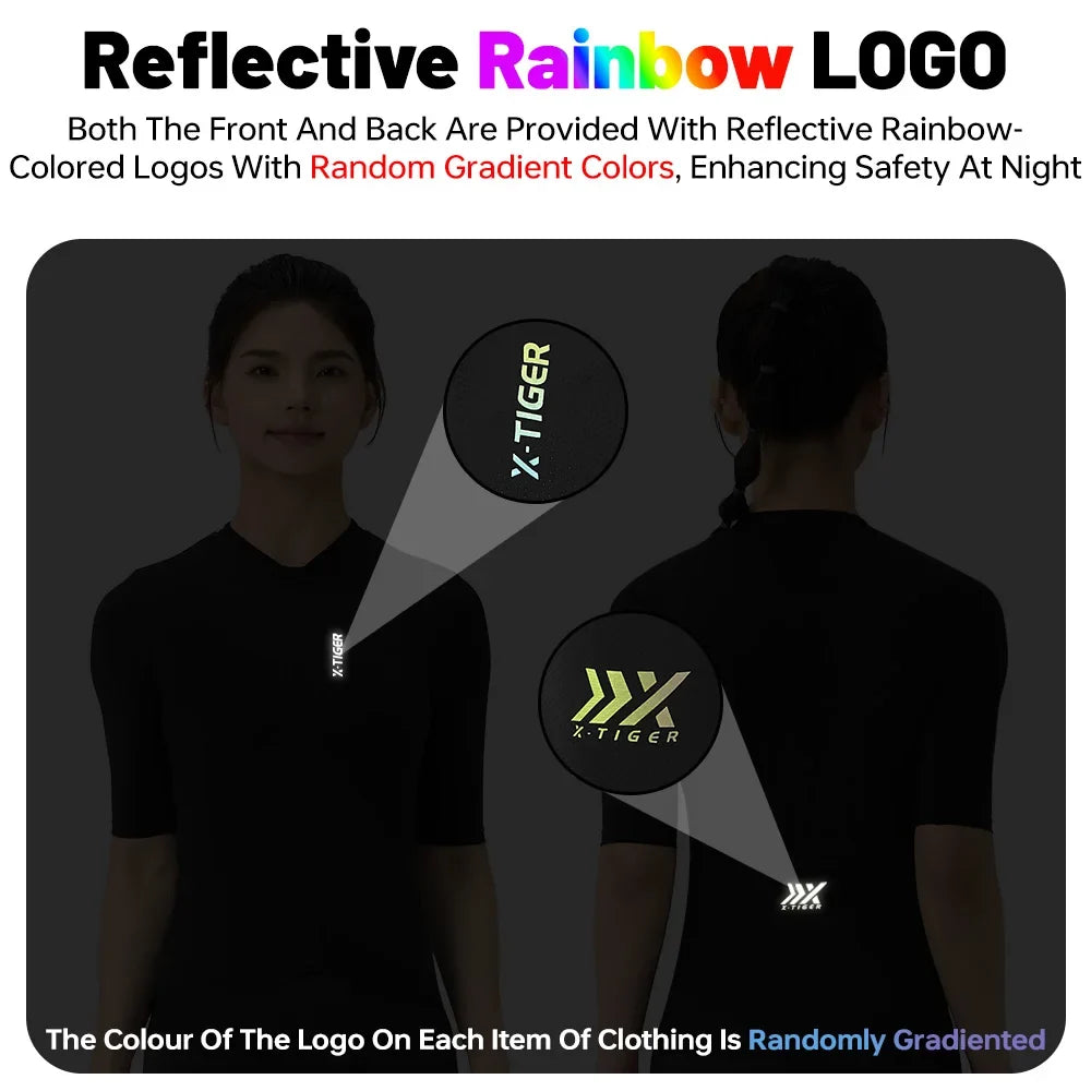 X-TIGER Women's Cycling Jersey – Breathable Short Sleeve Bike Shirt