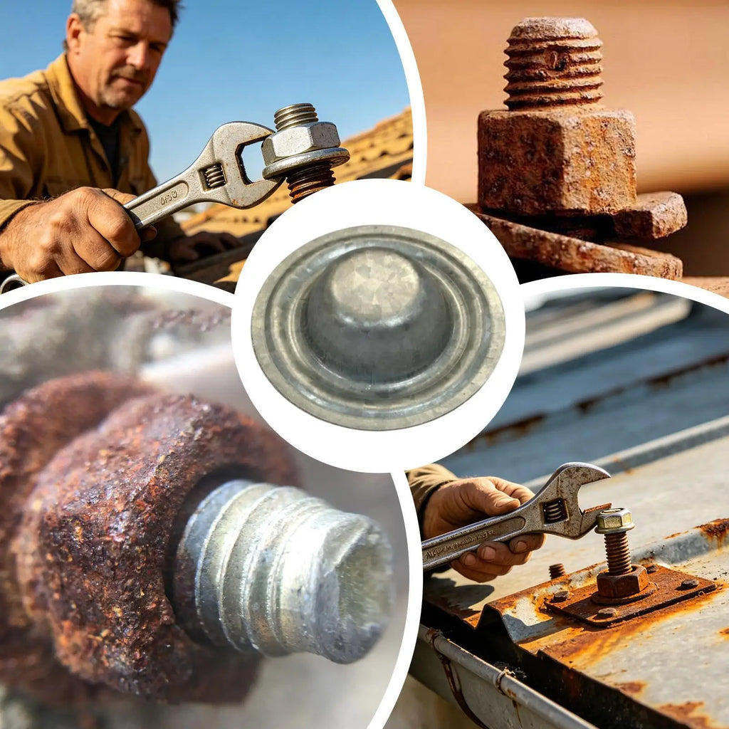 Metal Roof Screw Caps 50-Pack | Aluminum-Zinc Roofing Covers