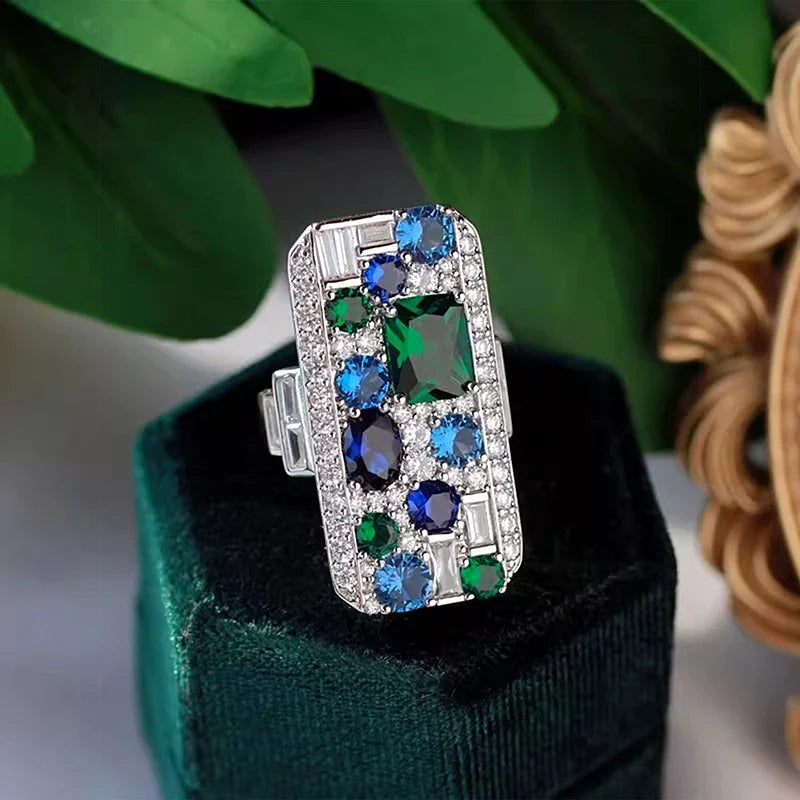 Huitan Cubic Zirconia Ring – Sparkling Women's Fashion Jewelry