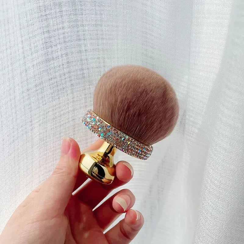 Large Mushroom Head Powder Brush – Soft Nylon Bristles