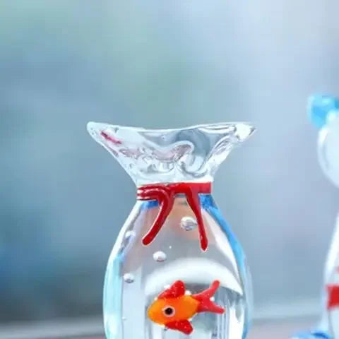 Handcrafted Glass Fish Figurine | Mini Pocket Fish Ornament