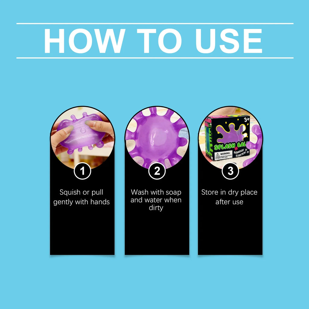 Splash Squeeze Ball – Slow Rise Stress Relief Fidget Toy