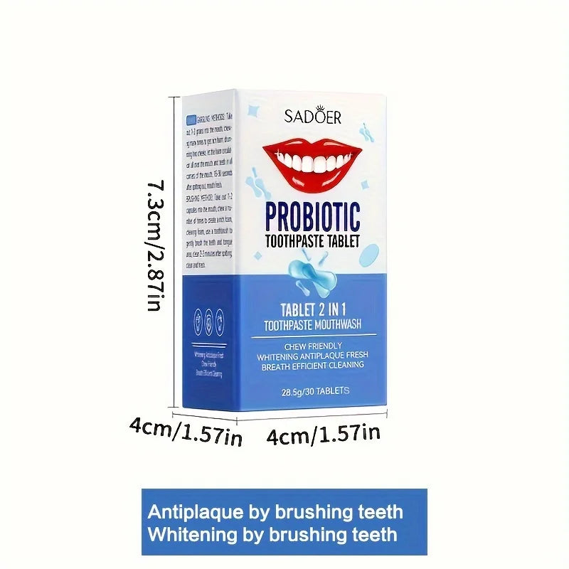 Probiotic Solid Toothpaste – Fresh Breath & Deep Clean 28.5g