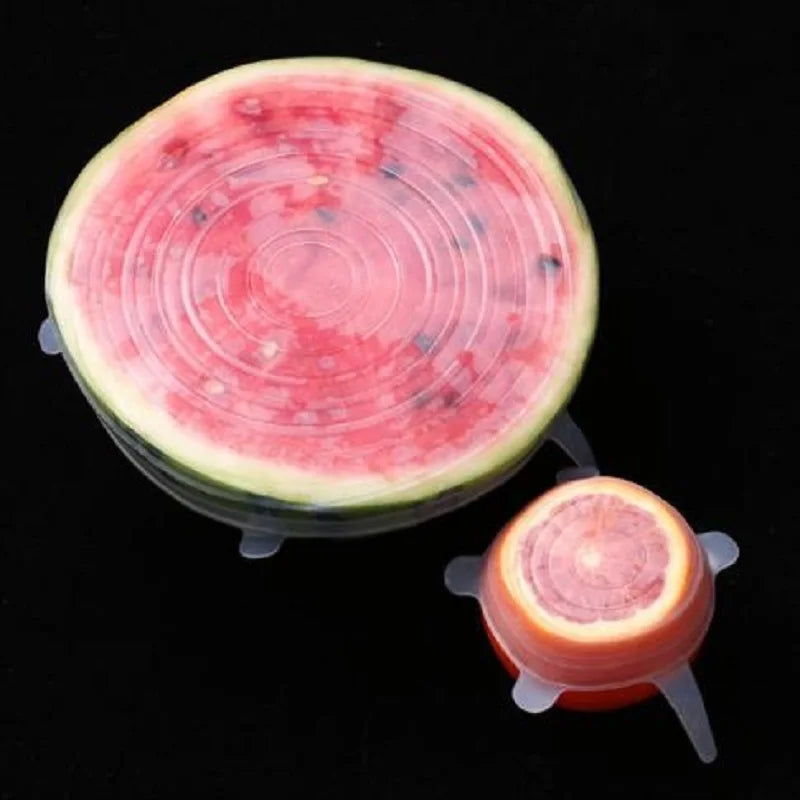 Silicone Stretch Lids Food Bowl Covers Reusable Saving Retractable