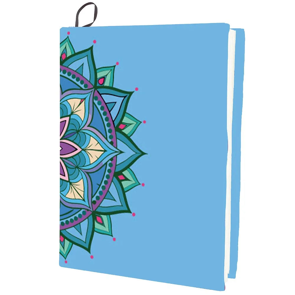 Floral Elastic Book Cover – Polyester Notebook Wrap 400x250mm
