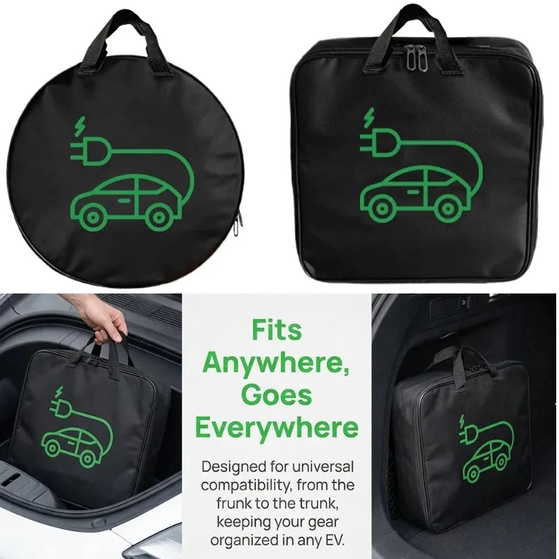 Waterproof EV Charger Cable Bag – Trunk Organizer Case