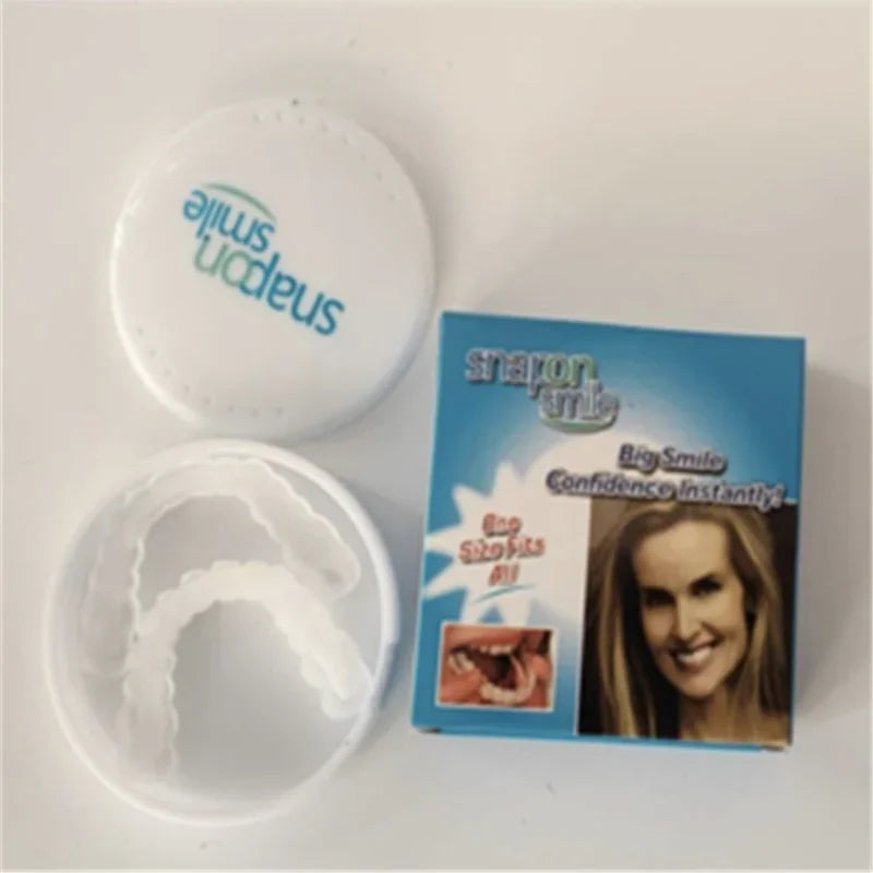 Snap-On Teeth Veneers | Temporary Cosmetic Smile Cover Set