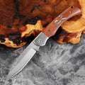Xituo VG10 Steel Folding Knife – Wood Handle Camping Pocket