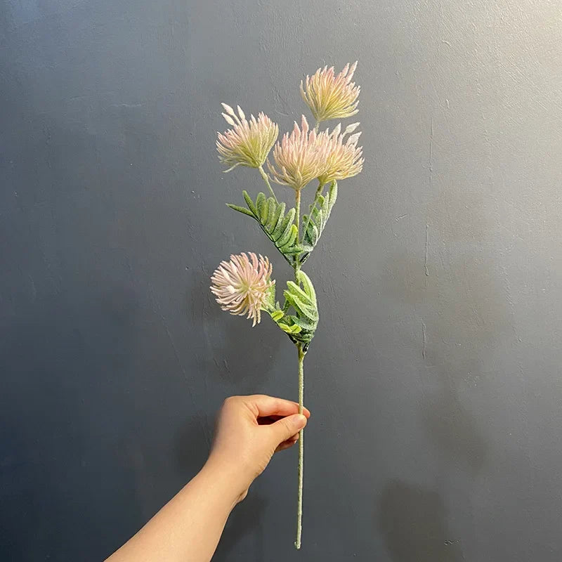 Artificial Crab Claw Chrysanthemum Faux Flower Bouquet | Home Decor