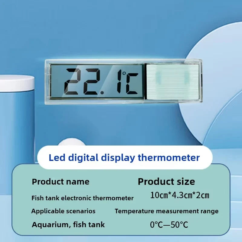 3D Digital Aquarium Fish Tank Thermometer | Temp Meter
