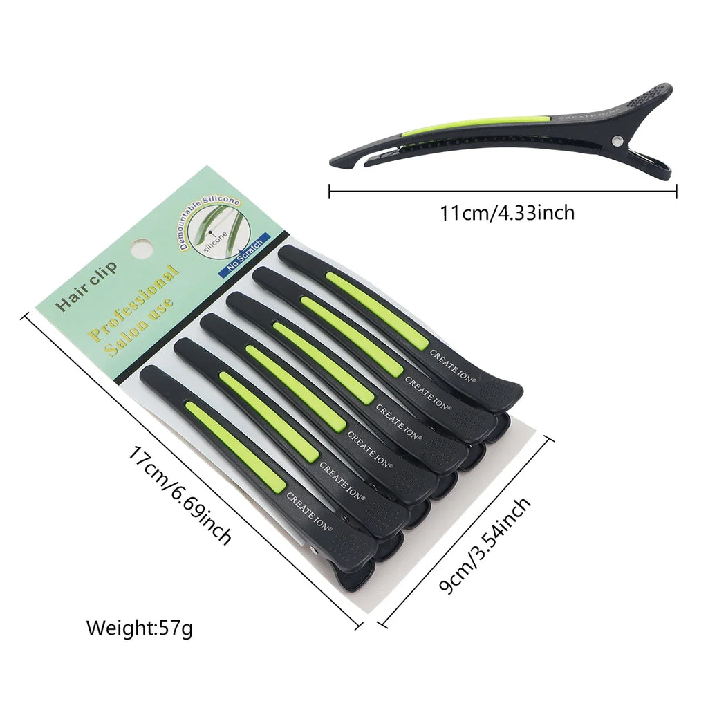 6-Pack Seamless Hair Clips | Salon Sectioning Barrettes