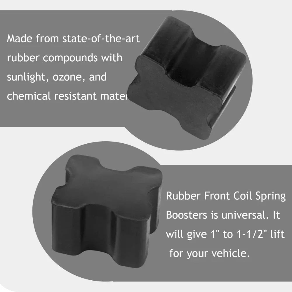 Heavy Duty Rubber Coil Spring Booster 1 5 Lift Spacers Fits Most Cars