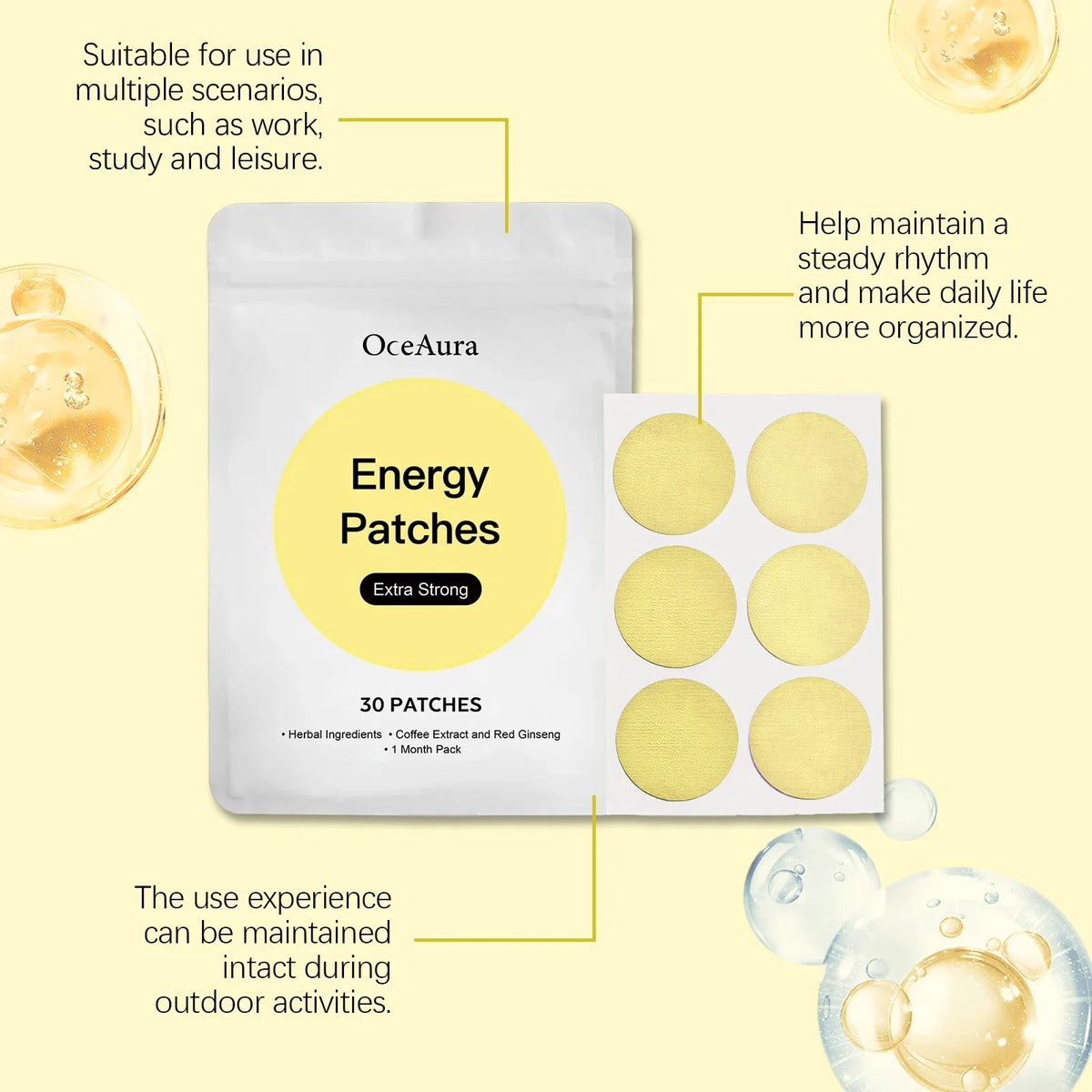 OceAura Hydrating Body Care Patch – 30pcs Daily Moisturizer