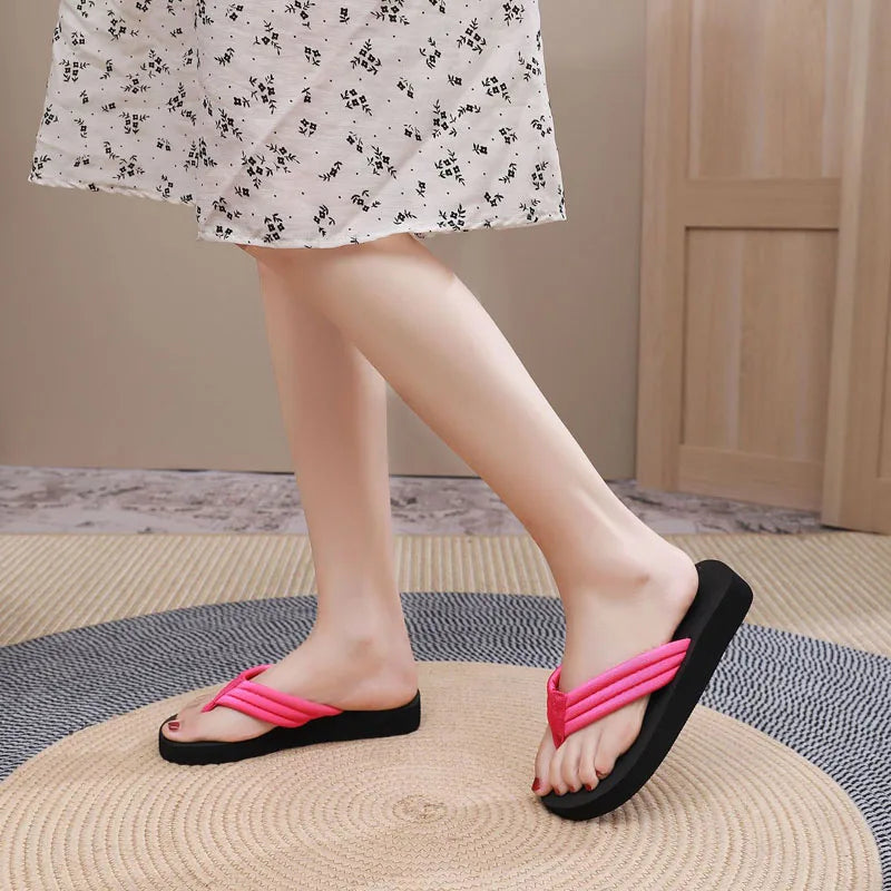 Women's Bohemian Clip Toe Flip Flops – Soft EVA Beach Slides