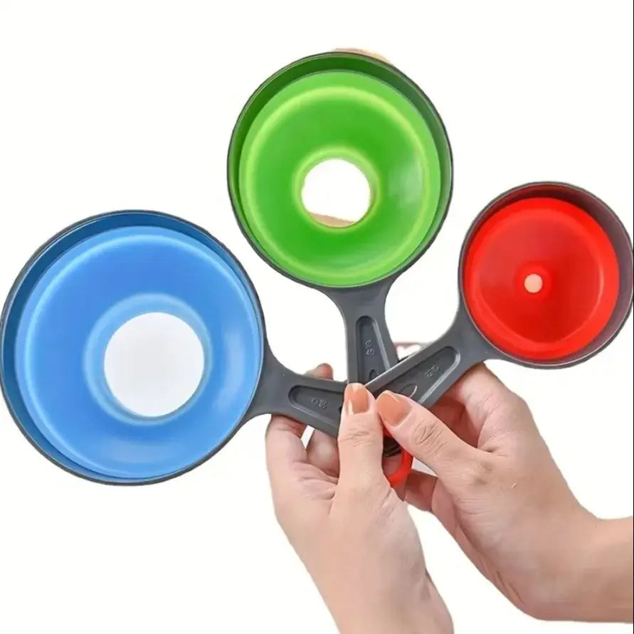 Large Small Funnel 3 Silicone Collapsible Wide Mouth Canning Mason