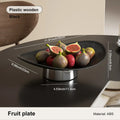Fruit Bowl Counter Leaf Base Large Open Decorative Serving Plate