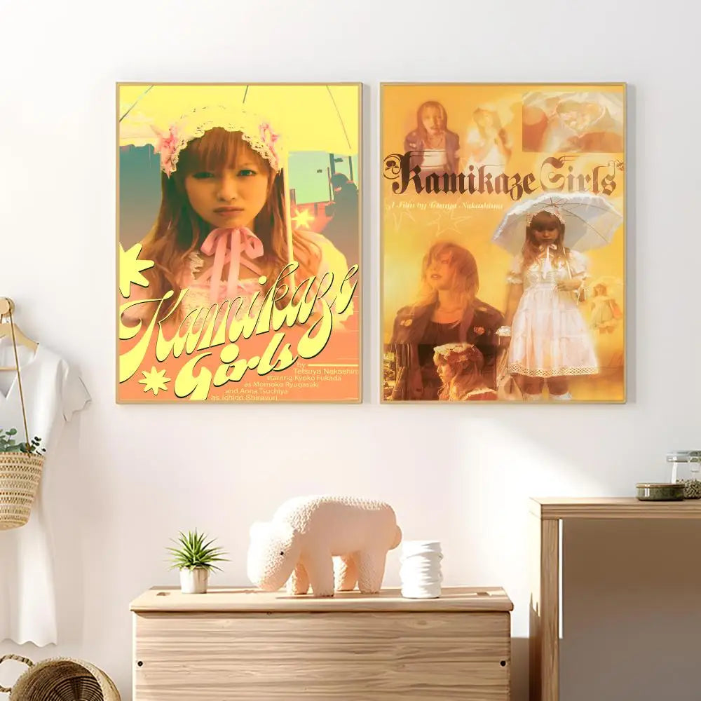 Kamikaze Girls Movie Poster Waterproof PVC Wall Sticker
