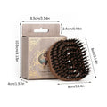 Portable Boar Bristle Hairbrush | Hollow Ventilated All Hair Types