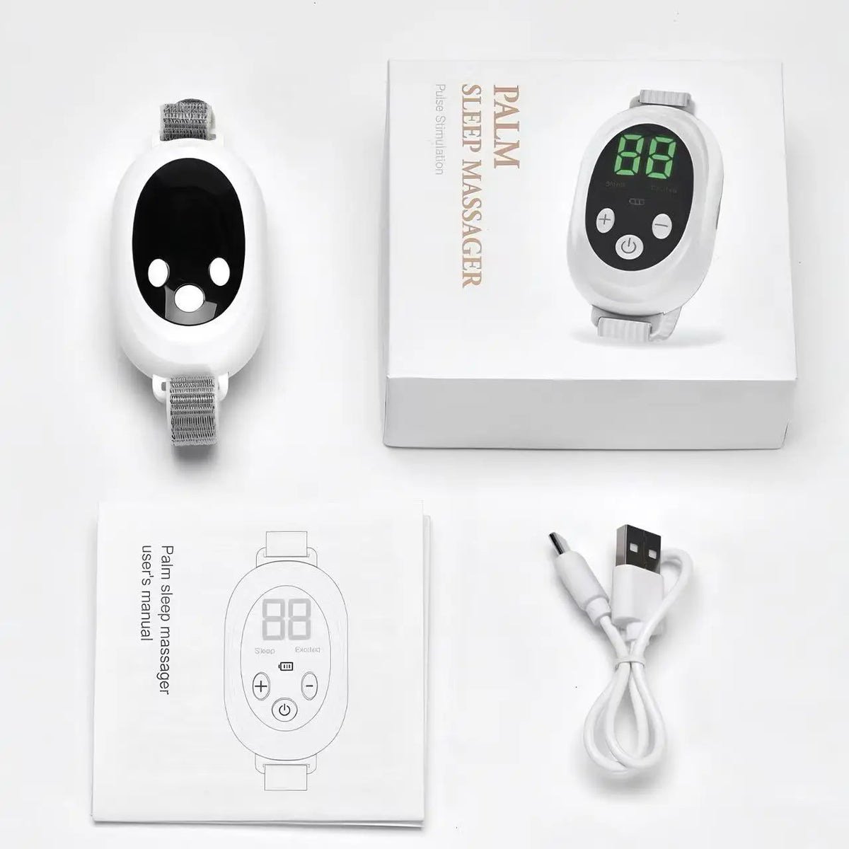 Handheld Microcurrent Sleep Aid Device | 20-Level EMS Relaxation