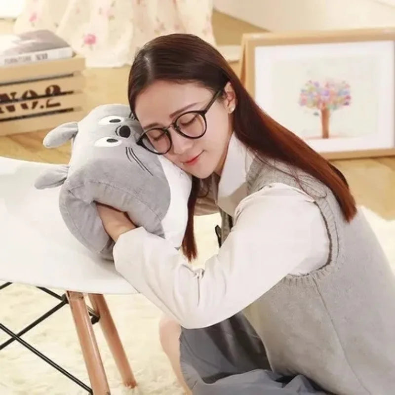 Cartoon Cute Hand Warmer Pillow Warm Cover Cylinder Cushion Women