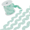 10 Yards Aquamarine Rick Rack Zig Zag Fringe Trim 37mm Wide