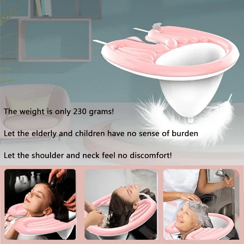 Inflatable Foldable Shampoo Basin – Portable Hair Washing Tub
