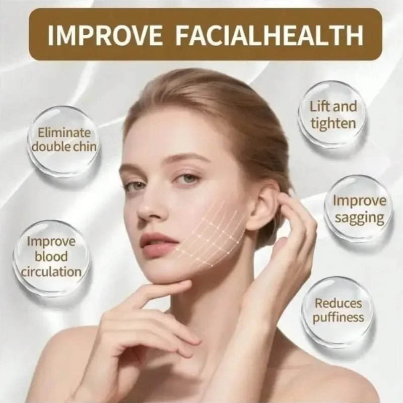Ergonomic Contour Face Brush – Dry Facial Massage Tool