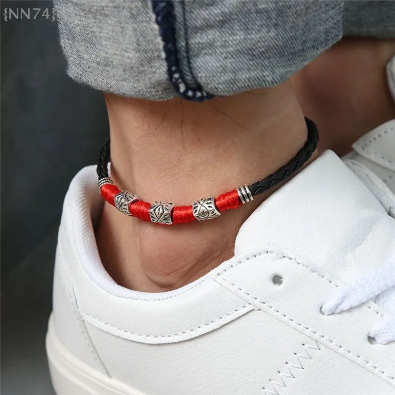 Minimalist Unisex Ankle Bracelet Lightweight Handmade Rope Anklet