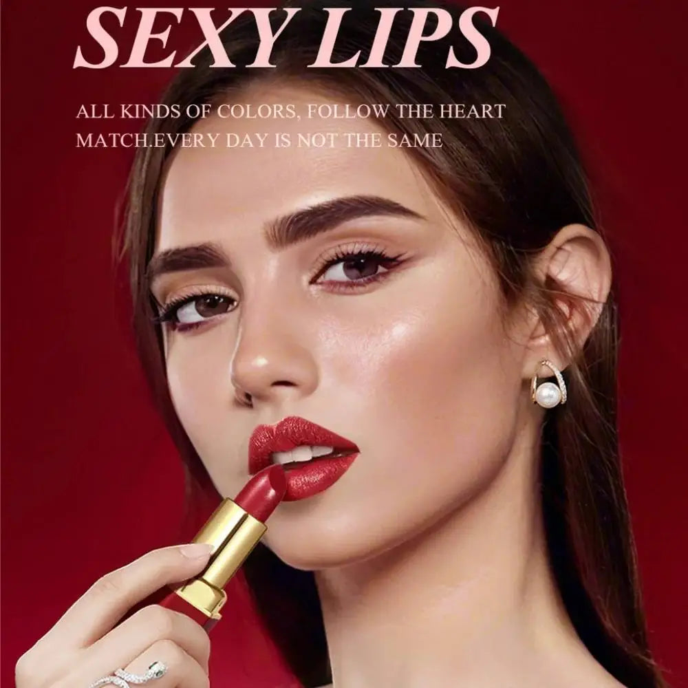 SAM SUGAR 6-Piece Matte & Pearlescent Lipstick Set | Long Lasting