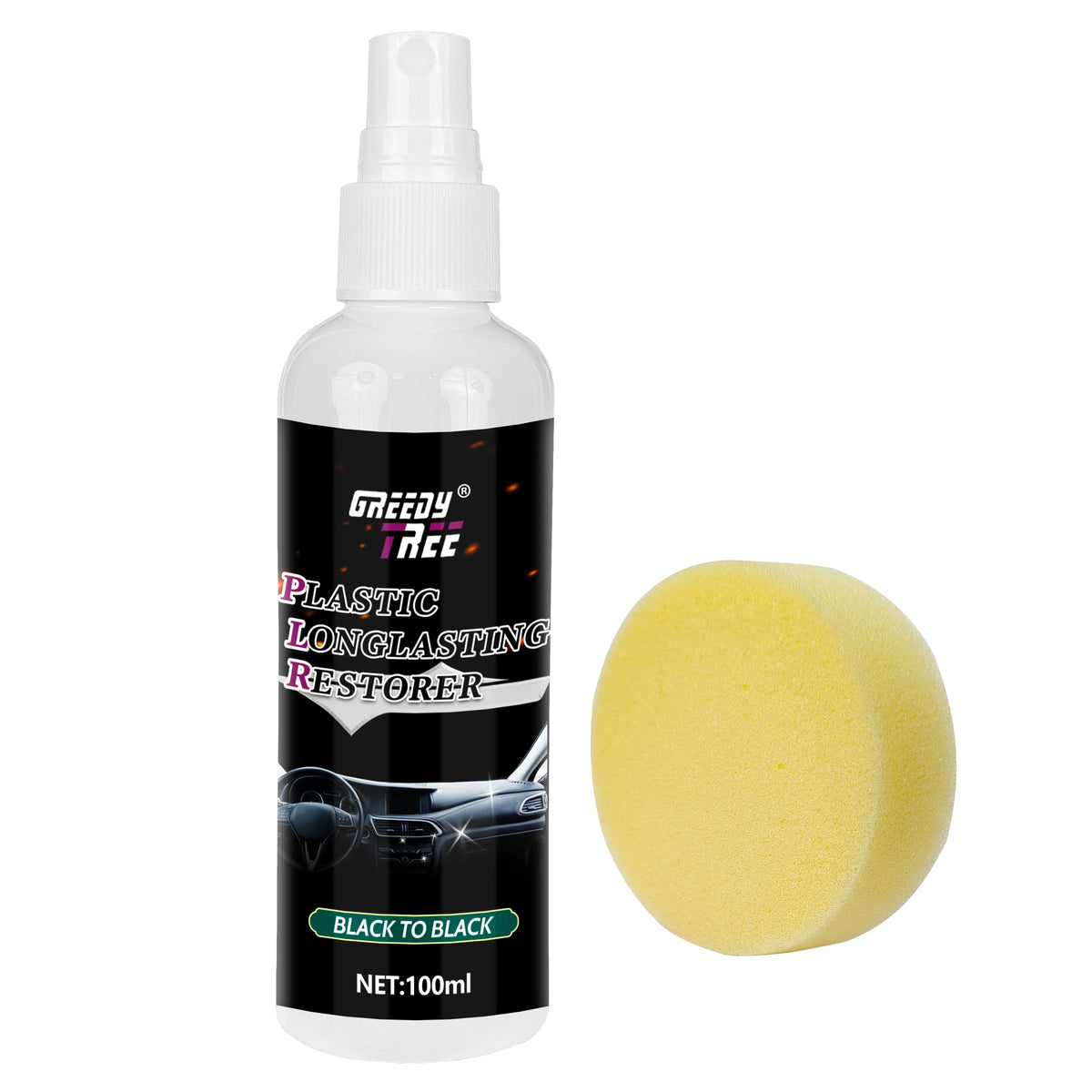 Car Plastic Repair Kit – Crystal Coating & Black Interior Wax