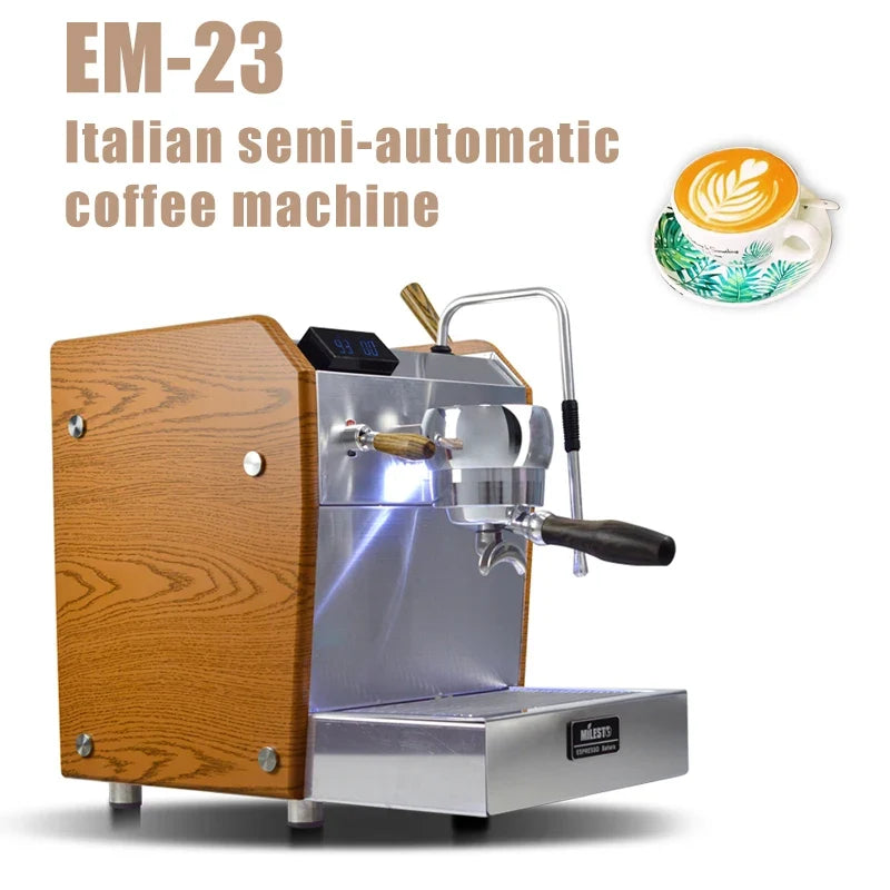 EM-23 Semi-Automatic Espresso Machine | Dual PID & Milk Frother