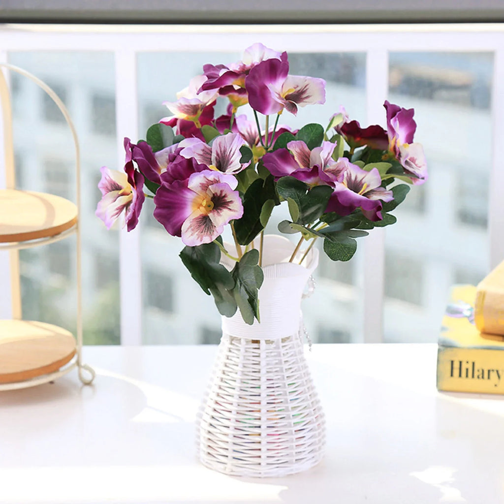 Artificial Pansy Flowers 10 Heads Fake Flower Wedding Party Home