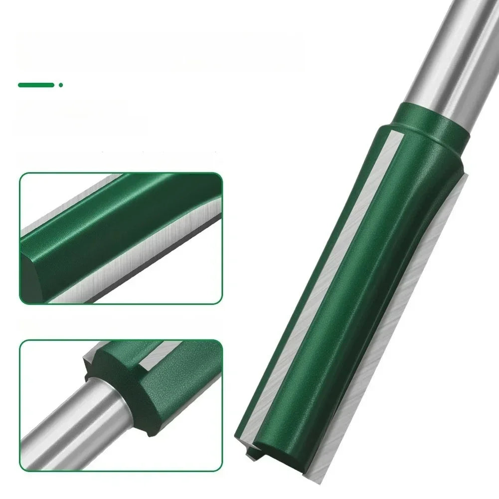 3-Flute 1/4" Shank Straight Router Bits | Woodworking Milling Set