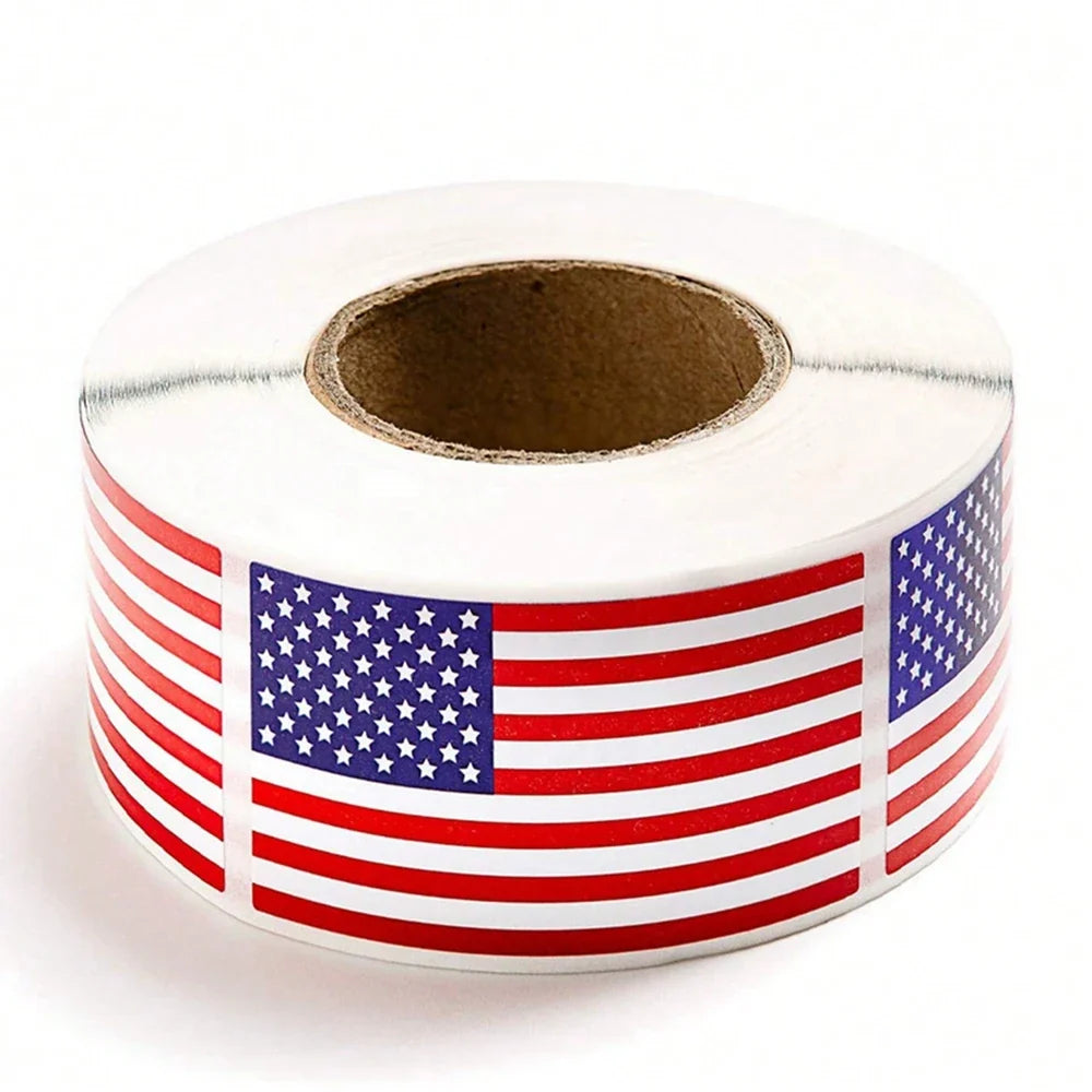 USA Patriotic Sticker Notebooks Cards Scrapbooking Office Stationery