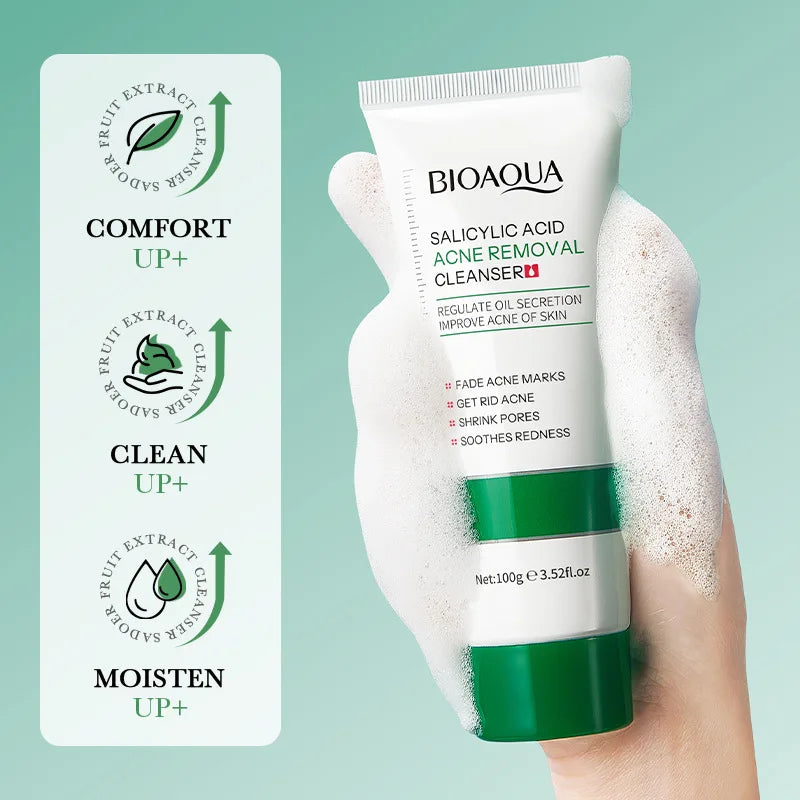 BIOAQUA Salicylic Acid Face Wash – Acne & Oil Control 100g