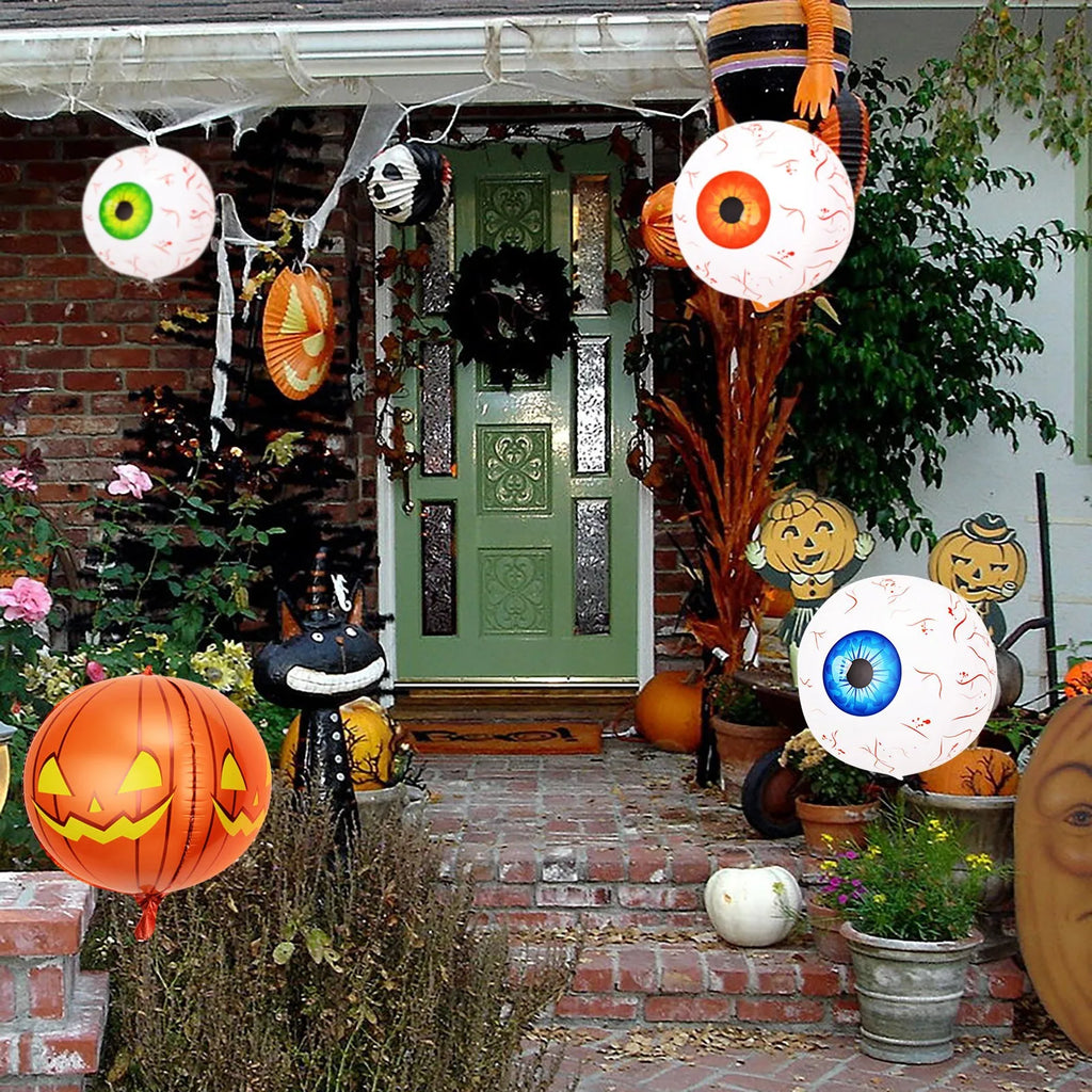 22" Halloween Inflatable 4D Bloodshot Eyeball Balloon Decor
