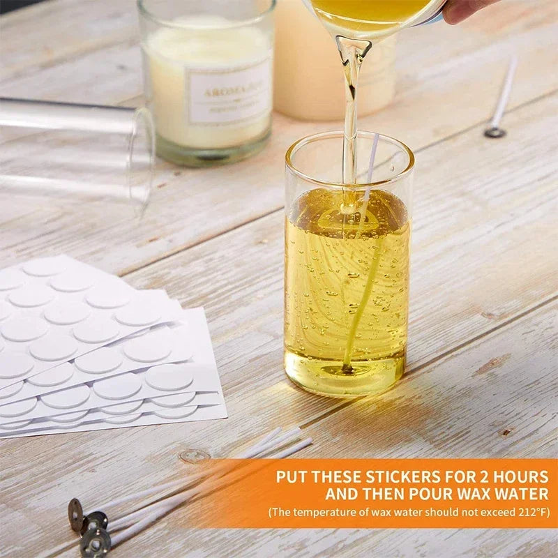 Candle Wick Sticker Tabs – Heat-Resistant Double-Sided Foam
