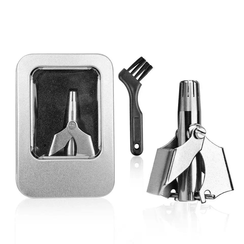 Nose Hair Ear Trimmer Men Stainless Steel Manual Washable Portable